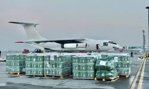സഹായവുമായി പറന്ന സൗദി ദുരിതാശ്വാസ വിമാനങ്ങള്‍ അഫ്ഗാനിലെത്തി