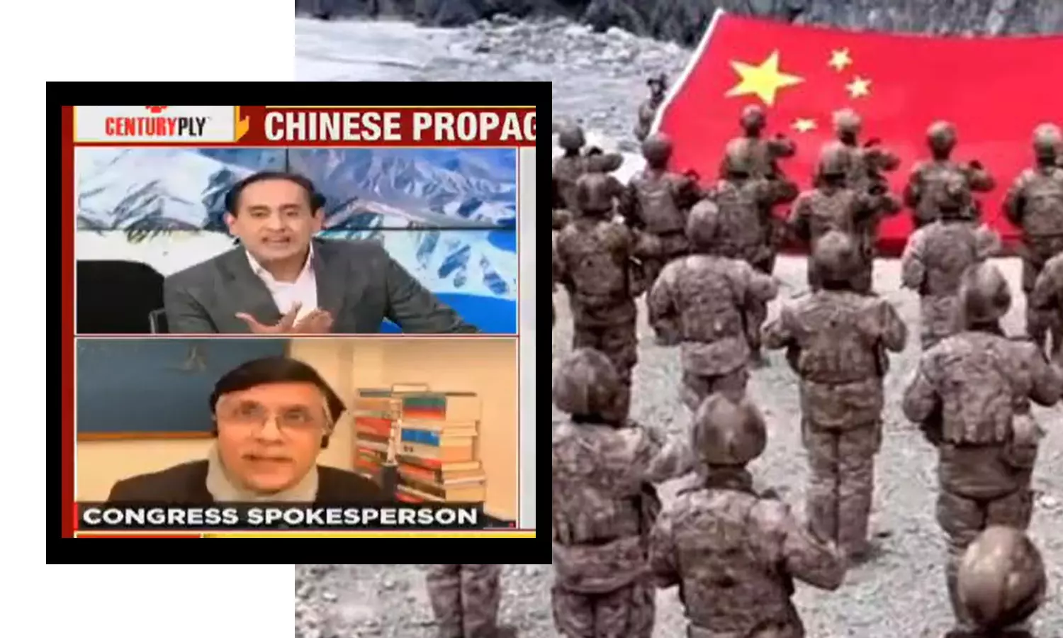 ഗൽവാനിലെ ചൈനീസ് പതാക; കോൺഗ്രസിനെ കുറ്റപ്പെടുത്തി ഇന്ത്യാ ടുഡേ ആങ്കർ