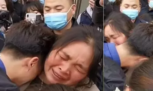 33 വര്‍ഷങ്ങള്‍ക്കു ശേഷം ഒരമ്മയും മകനും കണ്ടുമുട്ടിയപ്പോള്‍; ഹൃദയം തൊടുന്ന വീഡിയോ