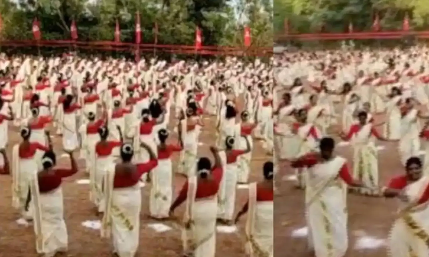 ഒമിക്രോൺ നിയന്ത്രണങ്ങൾ നിലനിൽക്കെ മെഗാ തിരുവാതിര സംഘടിപ്പിച്ച് സിപിഎം