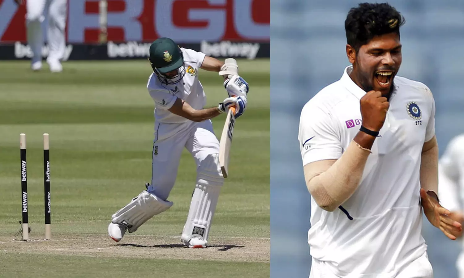 കുറ്റി തെറിപ്പിച്ച് ഉമേഷ് യാദവിന്റെ വരവ്: ദക്ഷിണാഫ്രിക്കയ്ക്ക് മൂന്ന് വിക്കറ്റുകള് നഷ്ടം കുറ്റി തെറിപ്പിച്ച് ഉമേഷ് യാദവിന്റെ വരവ്: ദക്ഷിണാഫ്രിക്കയ്ക്ക് മൂന്ന് വിക്കറ്റുകള് നഷ്ടം