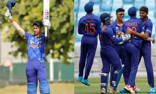 തകർപ്പൻ സെഞ്ച്വറിയുമായി ഹര്നൂർ: ആസ്ട്രേലിയയെ തകർത്ത് കരുത്ത്കാട്ടി ഇന്ത്യയുടെ അണ്ടർ 19 ടീം തകർപ്പൻ സെഞ്ച്വറിയുമായി ഹര്നൂർ: ആസ്ട്രേലിയയെ തകർത്ത് കരുത്ത്കാട്ടി ഇന്ത്യയുടെ അണ്ടർ 19 ടീം