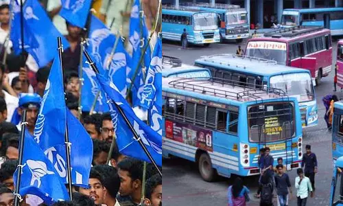 വിദ്യാർഥികളുടെ കൺസെഷൻ നിരക്ക് വർധിപ്പിച്ചാൽ കൈയും കെട്ടി നോക്കിയിരിക്കില്ലെന്ന് കെ.എസ്.യു