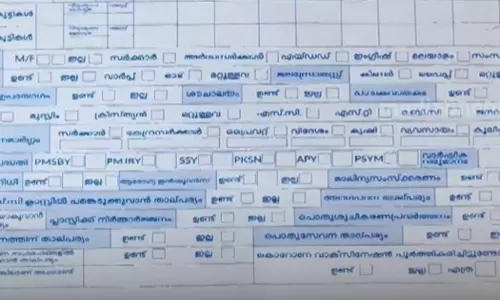 മതവും മതപഠനത്തിലുള്ള താത്പര്യവും ഉള്‍പ്പെടെ ചോദിച്ച് സേവാഭാരതിയുടെ വിവര ശേഖരണം