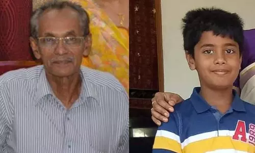 കോതമംഗലത്ത് കുളത്തിൽ വീണ് മുത്തച്ഛനും ചെറുമകനും മരിച്ചു