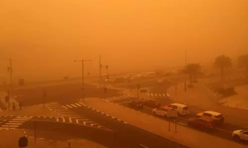 സൗദിയുടെ വടക്കന്‍ അതിര്‍ത്തി ഭാഗങ്ങളില്‍ പൊടിക്കാറ്റ് വീശുമെന്ന് മുന്നറിയിപ്പ്