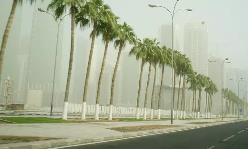 ഖത്തറിൽ തണുപ്പും ശീതക്കാറ്റും ശക്തം ഖത്തറിൽ തണുപ്പും ശീതക്കാറ്റും ശക്തം