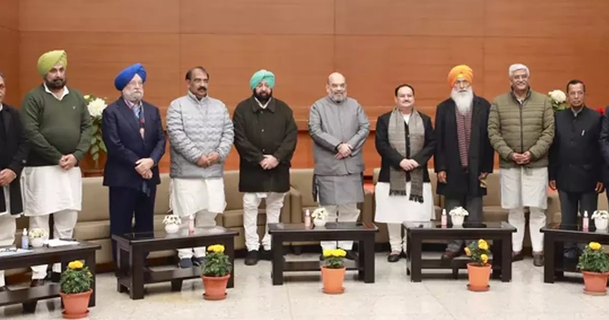 പഞ്ചാബില്‍ ബി.ജെ.പി 65 സീറ്റിലും അമരിന്ദറിന്‍റെ പാര്‍ട്ടി 37 സീറ്റിലും മത്സരിക്കും