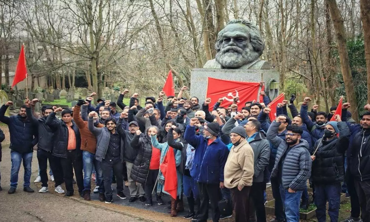 എഐസി ദേശീയ സമ്മേളനം; ലണ്ടനിൽ നടന്ന പതാകജാഥയിൽ പങ്കെടുത്ത് നൂറുകണക്കിന് പ്രവർത്തകർ