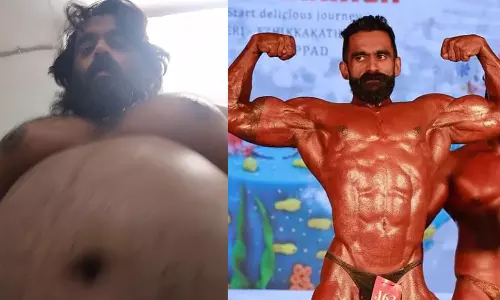 114 കിലോയിൽനിന്ന് ബോഡിബിൽഡിങ് ചാംപ്യനിലേക്ക്; കിഷോർരാജിന്റെ അതിശയകഥ 114 കിലോയിൽനിന്ന് ബോഡിബിൽഡിങ് ചാംപ്യനിലേക്ക്; കിഷോർരാജിന്റെ അതിശയകഥ