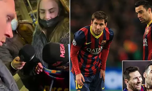 സാവിയുടെ ജന്മദിനാഘോഷം; ലയണൽ മെസി ബാഴ്‌സലോണയിലെത്തി