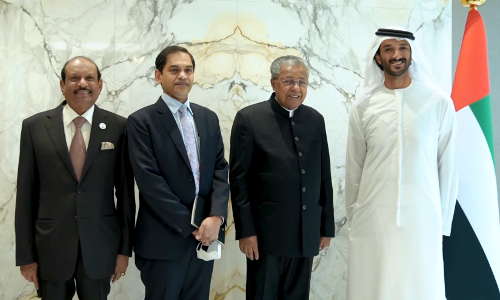 യു.എ.ഇ സാമ്പത്തിക വകുപ്പ് മന്ത്രിയുമായി മുഖ്യമന്ത്രി കൂടിക്കാഴ്‌ച നടത്തി