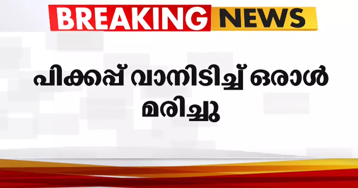 പിക്കപ്പ് വാനിടിച്ച് യുവാവ് മരിച്ചു; സുഹൃത്തിനെ പൊലീസ് ചോദ്യംചെയ്യുന്നു പിക്കപ്പ് വാനിടിച്ച് യുവാവ് മരിച്ചു; സുഹൃത്തിനെ പൊലീസ് ചോദ്യംചെയ്യുന്നു