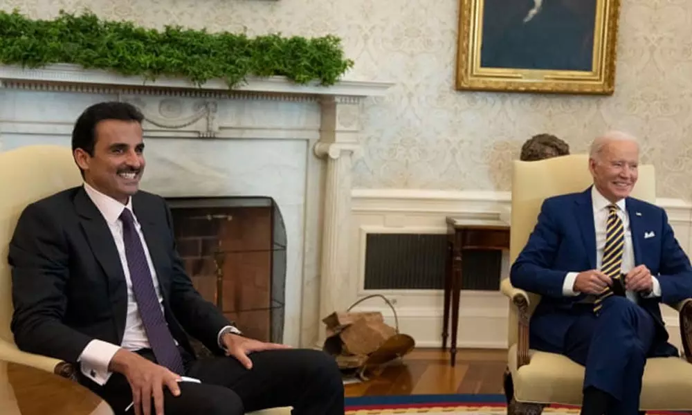 ചരിത്രം കുറിച്ച് ഖത്തർ അമീര് - ബൈഡന് കൂടിക്കാഴ്ച ചരിത്രം കുറിച്ച് ഖത്തർ അമീര് - ബൈഡന് കൂടിക്കാഴ്ച