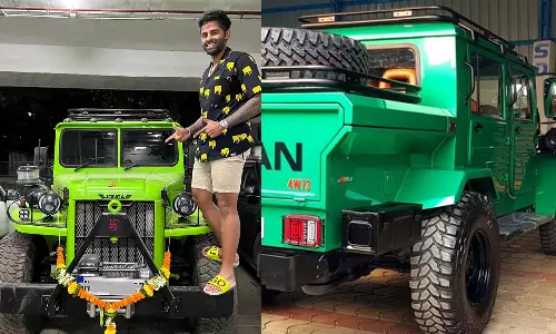 എന്റെ പുതിയ കളിപ്പാട്ടമായ ഹൾക്കിനോട് ഹലോ പറയൂ; നിസാൻ ജോംഗ സ്വന്തമാക്കി സൂര്യകുമാർ യാദവ്