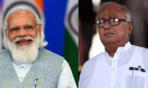 ഗവര്ണറെ മാറ്റണമെന്ന് തൃണമൂല് എം.പി; നിങ്ങളെന്നാണ് വിരമിക്കുന്നതെന്ന് പ്രധാനമന്ത്രി ഗവര്ണറെ മാറ്റണമെന്ന് തൃണമൂല് എം.പി; നിങ്ങളെന്നാണ് വിരമിക്കുന്നതെന്ന് പ്രധാനമന്ത്രി