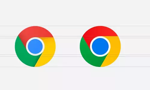 എട്ടു വർഷങ്ങൾക്ക് ശേഷം ഗൂഗിൾ ക്രോമിന്റെ ലോഗോയിൽ മാറ്റം