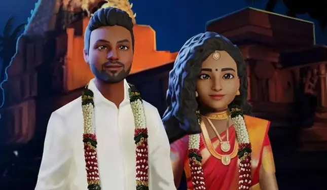 ബന്ധുക്കൾക്കൊപ്പം പരേതനായ പിതാവും ചടങ്ങിൽ; മെറ്റാവേഴ്സിൽ വിവാഹ സൽക്കാരം നടത്തി ദമ്പതികൾ ബന്ധുക്കൾക്കൊപ്പം പരേതനായ പിതാവും ചടങ്ങിൽ; മെറ്റാവേഴ്സിൽ വിവാഹ സൽക്കാരം നടത്തി ദമ്പതികൾ