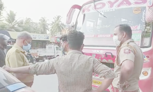 മതിയായ ഫിറ്റ്നസില്ല; നിരത്തിലിറങ്ങിയ സ്വകാര്യ ബസിനെ പിന്തുടര്‍ന്നു പിടികൂടി മോട്ടോര്‍ വാഹന വകുപ്പ്