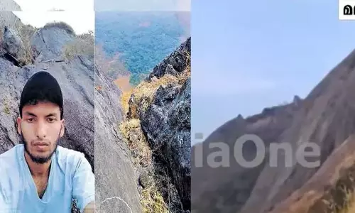 മലയിടുക്കിൽ കുടുങ്ങിയ യുവാവിനെ രക്ഷിക്കാൻ വ്യോമസേനയെത്തും മലയിടുക്കിൽ കുടുങ്ങിയ യുവാവിനെ രക്ഷിക്കാൻ വ്യോമസേനയെത്തും