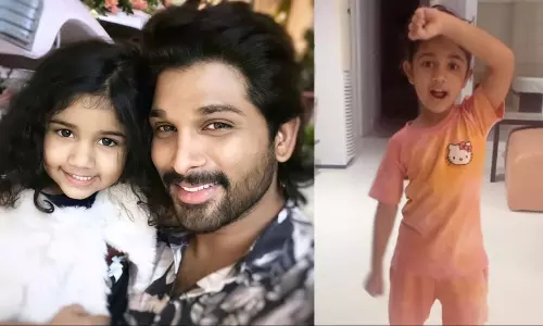 കച്ചാ ബദാം ട്രെൻഡിന് ചുവടുവെച്ച് അല്ലു അർജുന്‍റെ മകൾ; എന്‍റെ കുഞ്ഞു ബദാമെന്ന് താരം