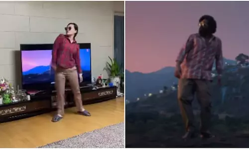 അല്ലുവിന്‍റെ ശ്രീവല്ലിക്ക് ചുവടുവച്ച് കൊറിയന്‍ യുവതിയും; വൈറലായി വീഡിയോ