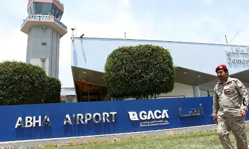 സൗദിയിൽ അബഹ വിമാനത്താവളത്തിന് നേരെ ഹൂത്തി ഡ്രോൺ ആക്രമണം;ഇന്ത്യക്കാരനുൾപ്പെടെ 12 പേർക്ക് പരിക്ക്