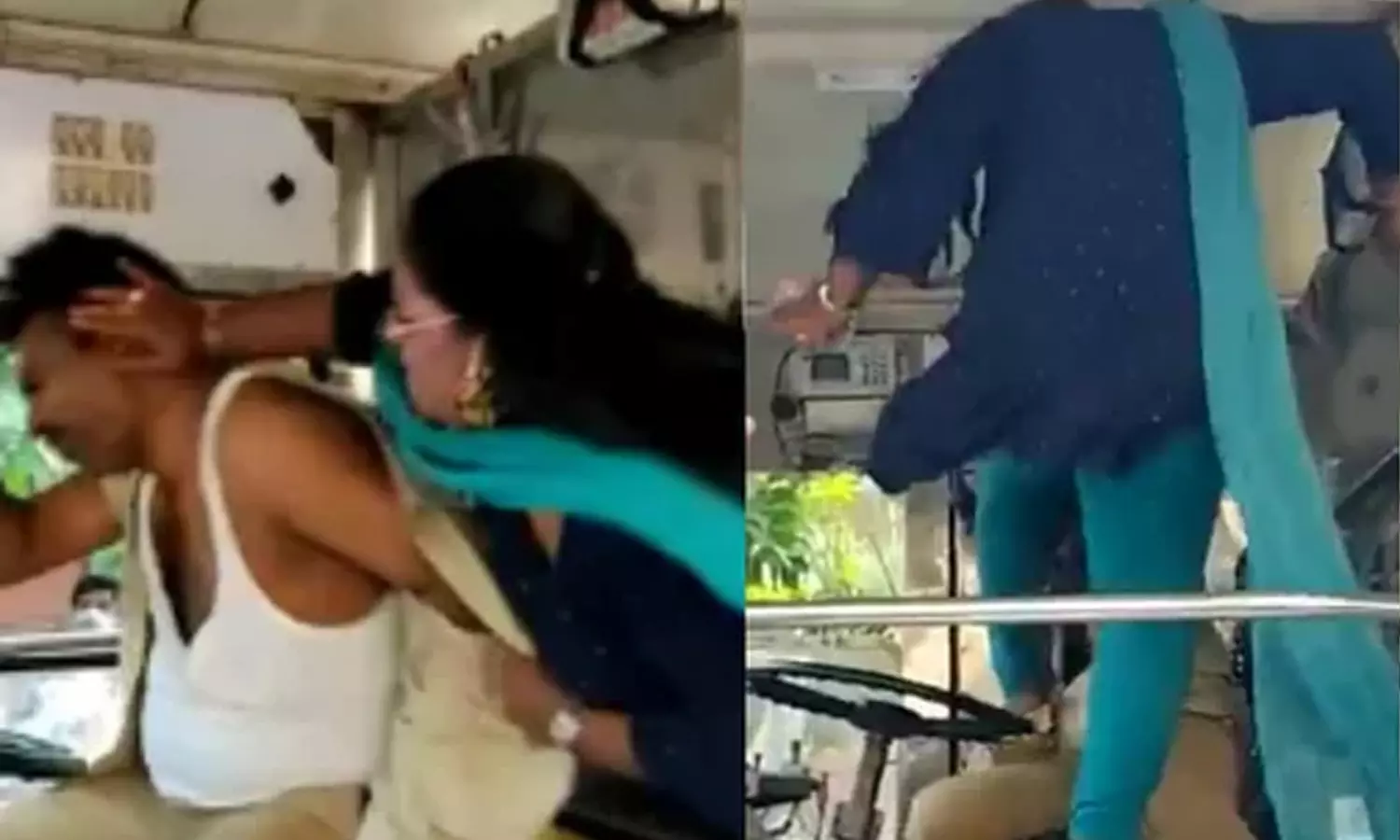 സ്കൂട്ടറിന് സൈഡ് തന്നില്ലെന്ന് ആരോപിച്ച് ബസ് ഡ്രൈവറെ ക്രൂരമായി മർദിച്ച് യുവതി സ്കൂട്ടറിന് സൈഡ് തന്നില്ലെന്ന് ആരോപിച്ച് ബസ് ഡ്രൈവറെ ക്രൂരമായി മർദിച്ച് യുവതി