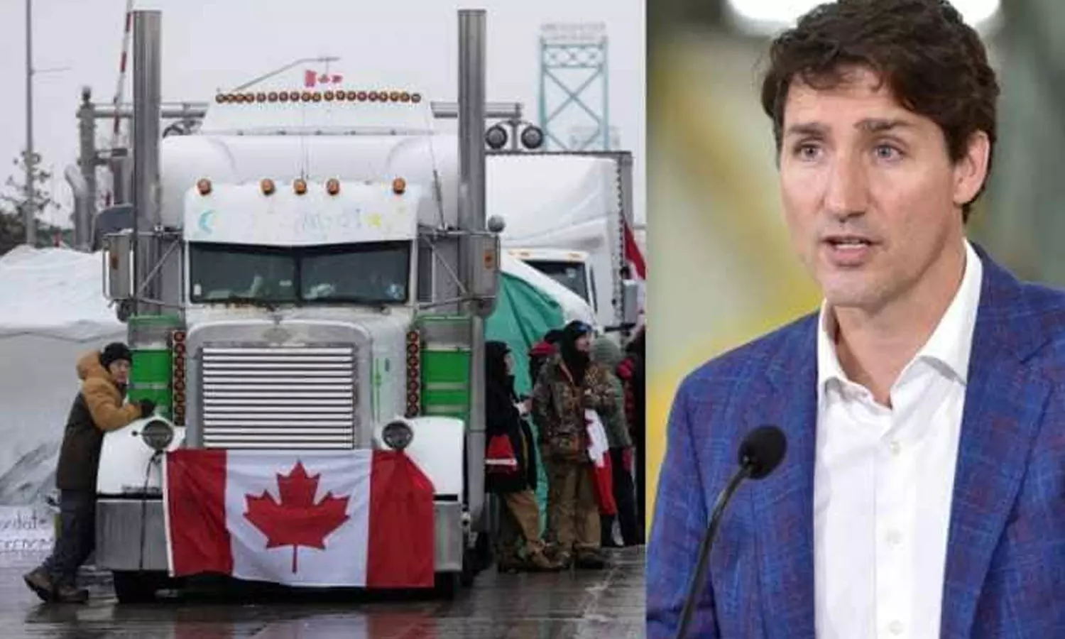 കോവിഡ് നിയന്ത്രണങ്ങൾക്കെതിരായ ട്രക്ക് സമരം; കാനഡയിൽ അടിയന്തരാവസ്ഥ പ്രഖ്യാപിച്ചു