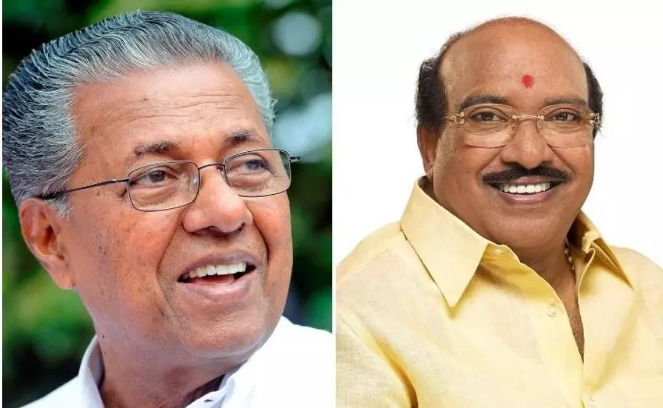 വെള്ളാപ്പള്ളി നടേശൻ മുഖ്യമന്ത്രിയുമായി കൂടിക്കാഴ്ച നടത്തി വെള്ളാപ്പള്ളി നടേശൻ മുഖ്യമന്ത്രിയുമായി കൂടിക്കാഴ്ച നടത്തി