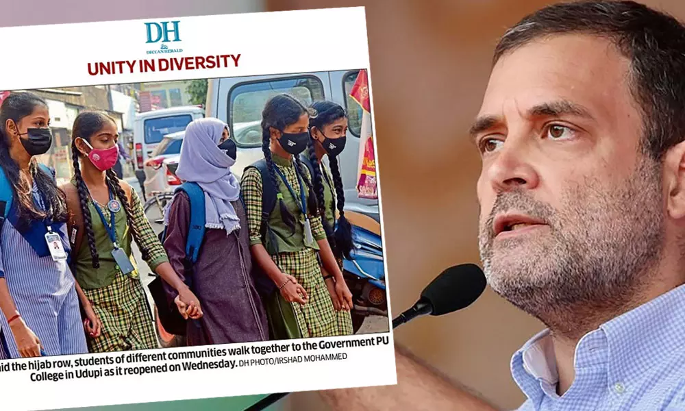 എന്റെ ഇന്ത്യ; വിദ്യാർത്ഥിനികളുടെ ചിത്രം പങ്കുവച്ച് രാഹുൽ ഗാന്ധി എന്റെ ഇന്ത്യ; വിദ്യാർത്ഥിനികളുടെ ചിത്രം പങ്കുവച്ച് രാഹുൽ ഗാന്ധി