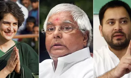ലാലു പ്രസാദ് യാദവിന് പിന്തുണയുമായി പ്രിയങ്ക; നന്ദി അറിയിച്ച് തേജസ്വി യാദവ്