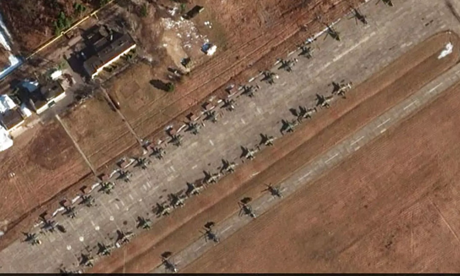 യുക്രൈൻ അതിർത്തിയിലെ റഷ്യയുടെ സൈനിക സന്നാഹങ്ങളുടെ ഉപഗ്രഹ ചിത്രം പുറത്ത്