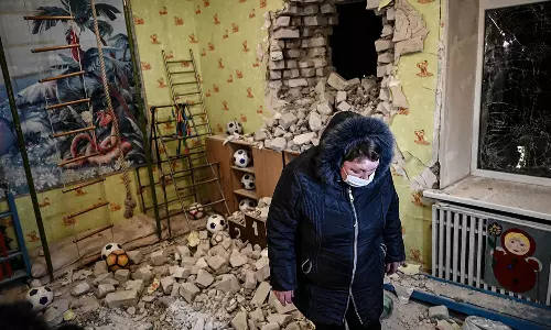 യുക്രൈനിൽ ഷെല്ലാക്രമണം തുടരുന്നു; ആക്രമണത്തിനു പിന്നിൽ റഷ്യയെന്ന് ആരോപണം