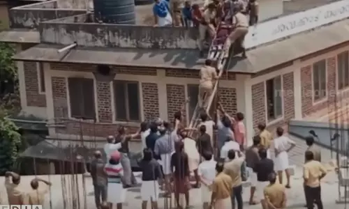 ചാവക്കാട്ട് യുവതിയും യുവാവും കെട്ടിടത്തിൽനിന്ന് മറ്റൊന്നിലേക്ക് ചാടി; ഇരുവർക്കും പരിക്ക്