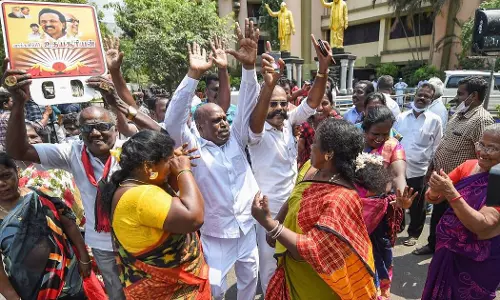 തമിഴ്നാട് തദ്ദേശ തെരഞ്ഞെടുപ്പില്‍ ഡി.എം.കെയുടെ കുതിപ്പ്‍; നേട്ടമുണ്ടാക്കാനാവാതെ ബി.ജെ.പി