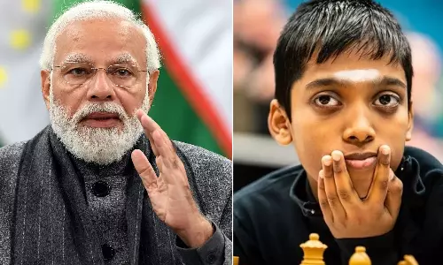 ആ കുഞ്ഞു മിടുക്കന്റെ വിജയത്തില് ഏറെ അഭിമാനം:ഗ്രാന്റ് മാസ്റ്റര് പ്രജ്ഞാനന്ദക്ക് പ്രധാനമന്ത്രിയുടെ അഭിനന്ദനം ആ കുഞ്ഞു മിടുക്കന്റെ വിജയത്തില് ഏറെ അഭിമാനം:ഗ്രാന്റ് മാസ്റ്റര് പ്രജ്ഞാനന്ദക്ക് പ്രധാനമന്ത്രിയുടെ അഭിനന്ദനം