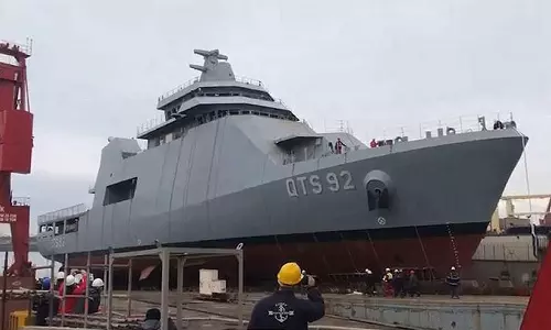 ഖത്തർ നാവികസേനക്ക് കരുത്തായി പുതിയ പരിശീലനപ്പടക്കപ്പൽ