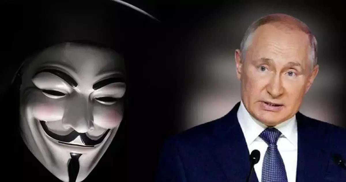 റഷ്യയോട് യുദ്ധം പ്രഖ്യാപിച്ച് അനോനിമസ് റഷ്യയോട് യുദ്ധം പ്രഖ്യാപിച്ച് അനോനിമസ്