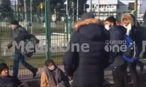 യുക്രൈനിൽ കുടുങ്ങിയ മലയാളി വിദ്യാർത്ഥികൾ പോളണ്ട് അതിർത്തി കടന്നു തുടങ്ങി