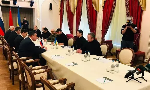 റഷ്യ- യുക്രൈൻ യുദ്ധം; ഇരുരാജ്യങ്ങളും വെടിനിർത്തൽ പ്രഖ്യാപിക്കണമെന്ന് യു.എൻ, രണ്ടാം ഘട്ട ചർച്ചകൾ ഉടൻ