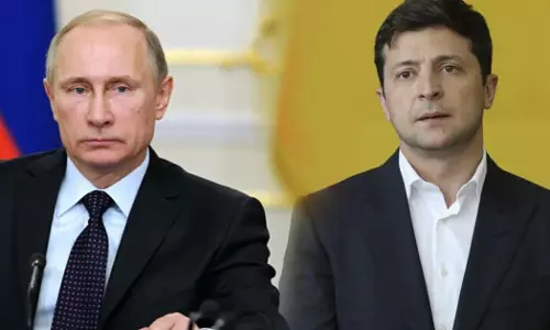 പേടിയെന്തിന്? ഞാന്‍ കടിക്കുകയൊന്നുമില്ല: പുടിനോട് സെലന്‍സ്കി