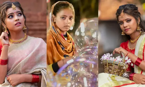 മോഡലുകള്‍ മാറിനില്‍ക്കും; ഉത്സവപ്പറമ്പില്‍ ബലൂണ്‍ വില്‍ക്കാനെത്തിയ നാടോടി പെണ്‍കുട്ടിയുടെ കിടിലന്‍ മേക്കോവര്‍