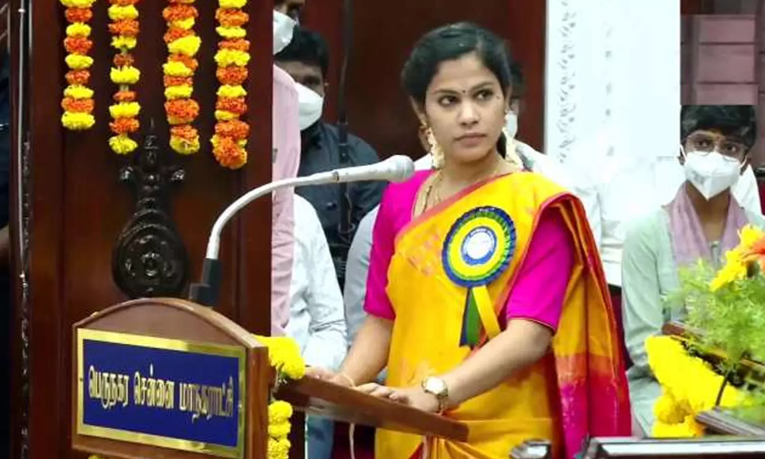 സ്റ്റാലിന് നന്ദി; സത്യപ്രതിജ്ഞക്ക് ശേഷം ചെന്നൈ മേയർ സ്റ്റാലിന് നന്ദി; സത്യപ്രതിജ്ഞക്ക് ശേഷം ചെന്നൈ മേയർ