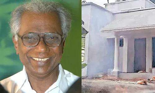 വാടകവീട്ടില് നിന്ന് സ്വന്തം വീട്ടിലേക്ക്; മുന്മന്ത്രി പി.കെ ഗുരുദാസന് വീടൊരുങ്ങുന്നു വാടകവീട്ടില് നിന്ന് സ്വന്തം വീട്ടിലേക്ക്; മുന്മന്ത്രി പി.കെ ഗുരുദാസന് വീടൊരുങ്ങുന്നു