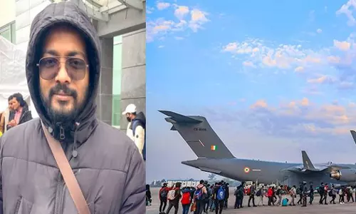 പെൺകുട്ടിയാണെങ്കിൽ ഗംഗ എന്ന് പേരിടും; യുദ്ധഭൂമിയിൽ നിന്ന് ഗർഭിണിയായ ഭാര്യക്കൊപ്പം രക്ഷപ്പെട്ട മലയാളി യുവാവ്