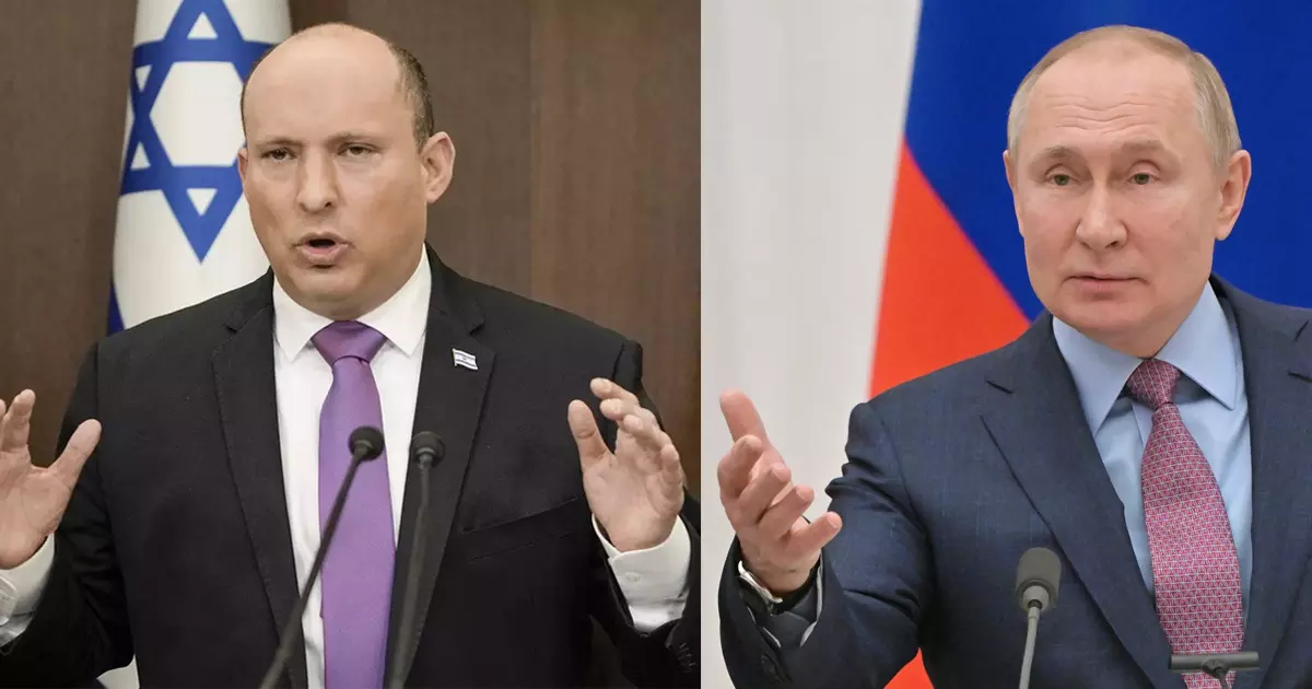 ഇസ്രായേൽ പ്രധാനമന്ത്രി ബെന്നറ്റ് റഷ്യയിൽ; നാളെ നടക്കുന്ന സമാധാനചർച്ചയിൽ  മധ്യസ്ഥനായേക്കും