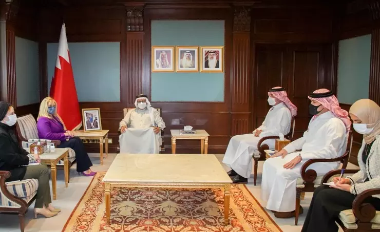 ദിസ് ഈസ് ബഹ്റൈൻ സൊസൈറ്റി പ്രസിഡന്റിനെ വിദേശകാര്യ മന്ത്രി സ്വീകരിച്ചു ദിസ് ഈസ് ബഹ്റൈൻ സൊസൈറ്റി പ്രസിഡന്റിനെ വിദേശകാര്യ മന്ത്രി സ്വീകരിച്ചു