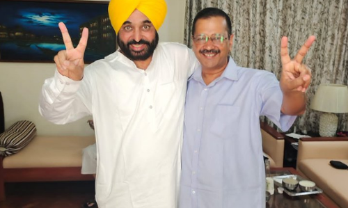 വിപ്ലവ മാറ്റത്തിന് പഞ്ചാബിലെ ജനങ്ങള്‍ക്ക് അഭിനന്ദനങ്ങള്‍; ട്വീറ്റുമായി കേജ്‍രിവാള്‍