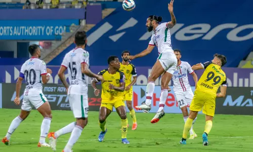 പിന്നില്‍ നിന്ന ശേഷം തിരിച്ചടിച്ച് വിജയം; ഐ.എസ്.എല്‍ സെമിയില്‍ എ.ടി.കെയെ തകര്‍ത്തുവിട്ട് ഹൈദരാബാദ്